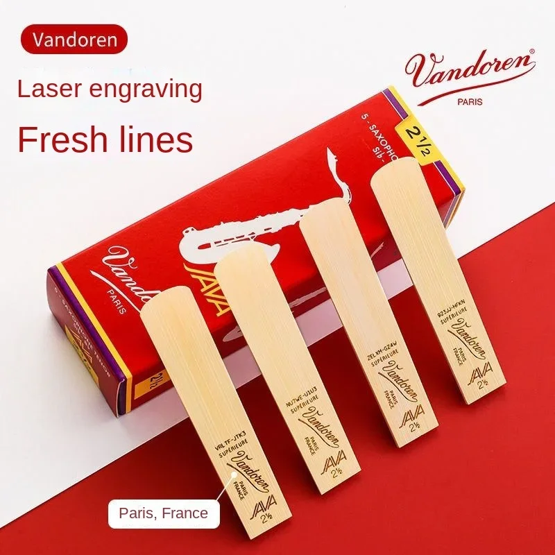 

Vandoren/Vendlin Reed JAVA Red Box, Tenor Saxophone Reed, Pop Jazz in B-flat