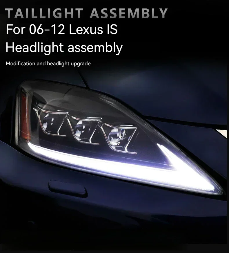 FT Car Lights for Lexus IS IS250 IS300 Headlights 2006-2012 LED Projetor Headlamp Daytime Running Light Automotive Accessories