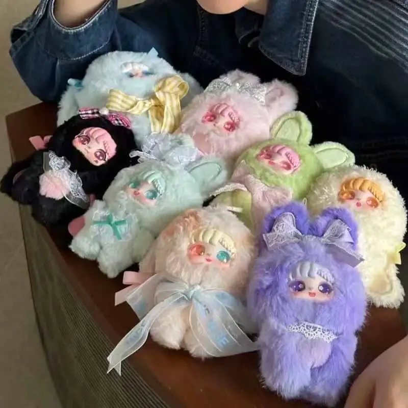 

Sanmi Rabbit Sweet Bud Rabbit Series слепая коробка модные игрушки орнамент несколько стилей милая кукла рюкзак кулон загадочная коробка подарки