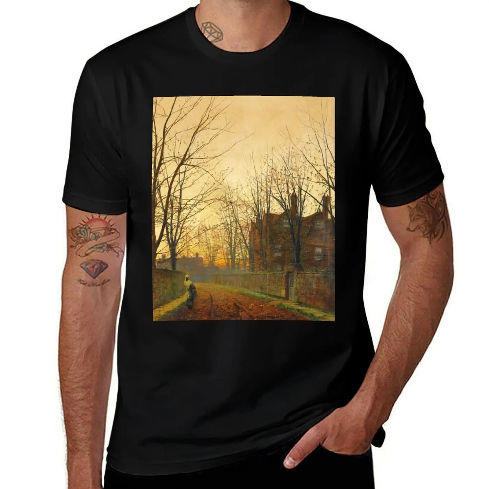 

man shirt for John for graphic cotton t - T-Shirt man shirts Late October vintage Atkinson funny t shirts Grimshaw man t for
