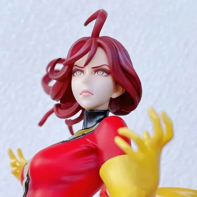 Marvel Anime X-Men Dark Phoenix Model Scene, Beautiful Girl Box-Packed, Animal Statue, Hobby Collecemballages Toy, Decor, Holiday Gift