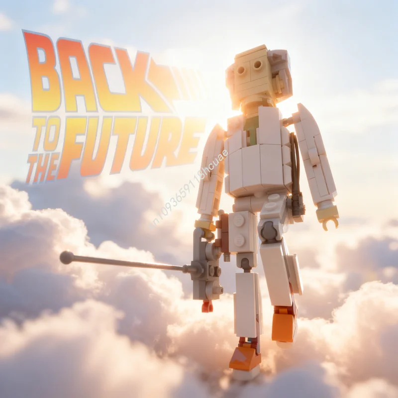 142 piezas MOC Doc Emmett Brown RC Regreso al Futuro, Bloques de Construcción, Juguetes de Construcción, Regalo para Festivales, Idea Educativa