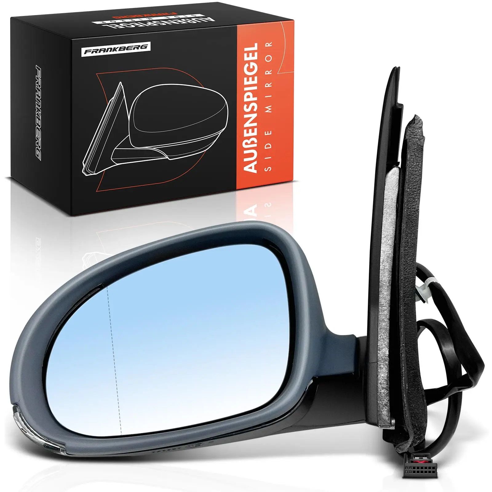 Frankberg 1x Außenspiegel Links für VW Golf V 1K1 1.4L 1.6L 1.8L 1.9L 2.0L 2.5L 3.2L 2003-2009 1K1857507DC 1K0857521K 5M0857521C