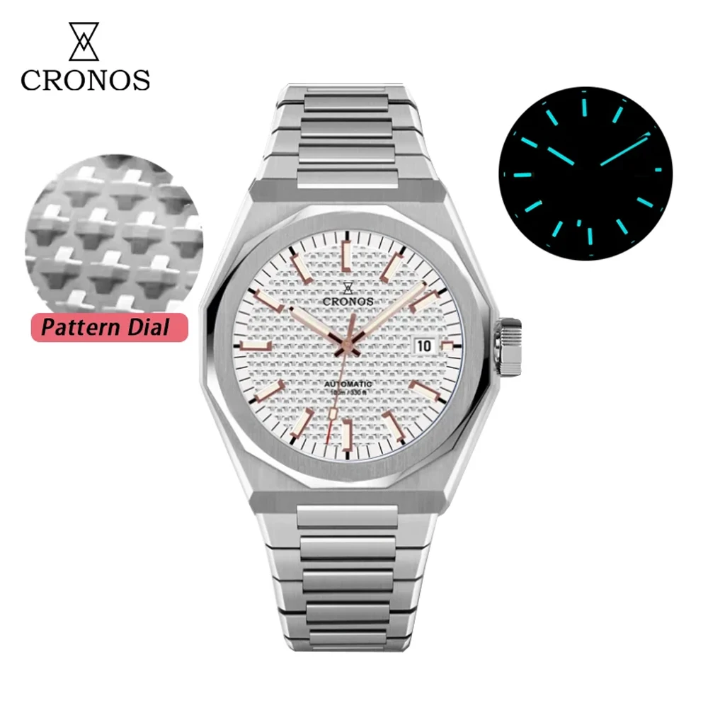 Cronos L6028 V3 Rhombus / Perlage Dial Limited 39mm PT5000 See