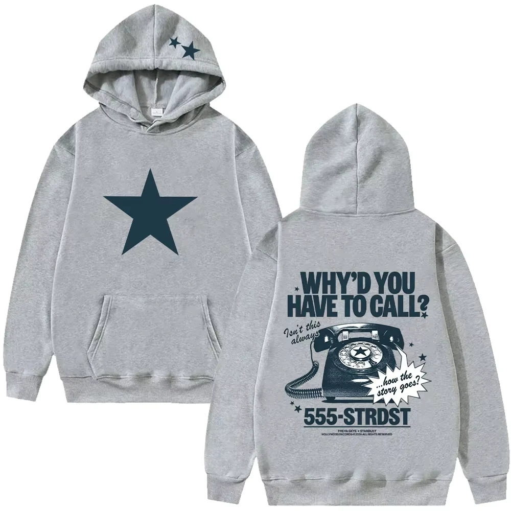 Freya Skye Hoodie Vintage Cartoon Print Hoodies Damen Herren Lässige Langarm-Kapuzenpullover High Street Y2K Streetwear – Detail 5