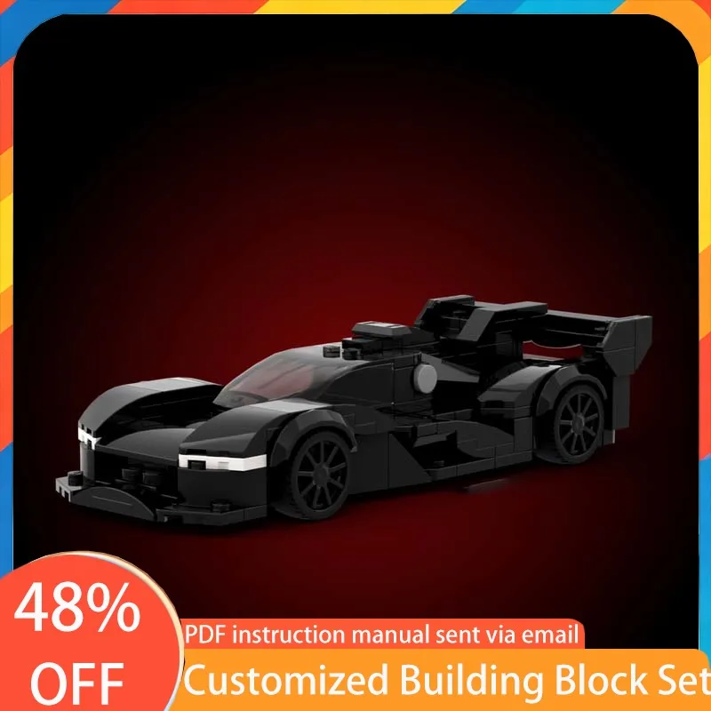 263 PCS Speed Hypercar GMR-001 Hypercar prototype MOC Customize Modular Building Block Creative Design DIY Boy Holiday Toy Gifts