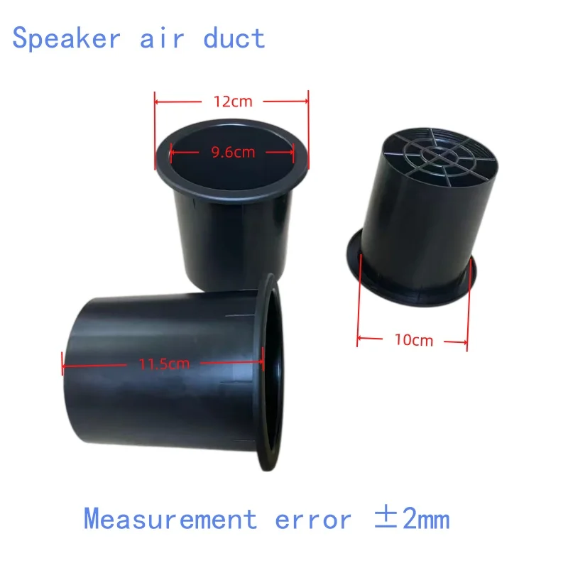 2 Pieces, 4 Pieces Straight Speaker Air Ducts, Abs Bass-Reflex Tubes, Straight Speaker Air Ducts, Speaker Bass-Reflex Tubes, Audio Bass-Reflex Tubes, Subwoofer Bass-Reflex Tubes, Speaker Air Outlet Tubes, DIY High-Power Speaker Accessories, Abs Straight Guide Tubes, Speaker Enclosure Air Vents, Speaker Bass-Reflex Holes, Stage Ktv Audio Modification Bass-Reflex Tubes, Specifications: Length 115mm, Opening Diameter 100mm