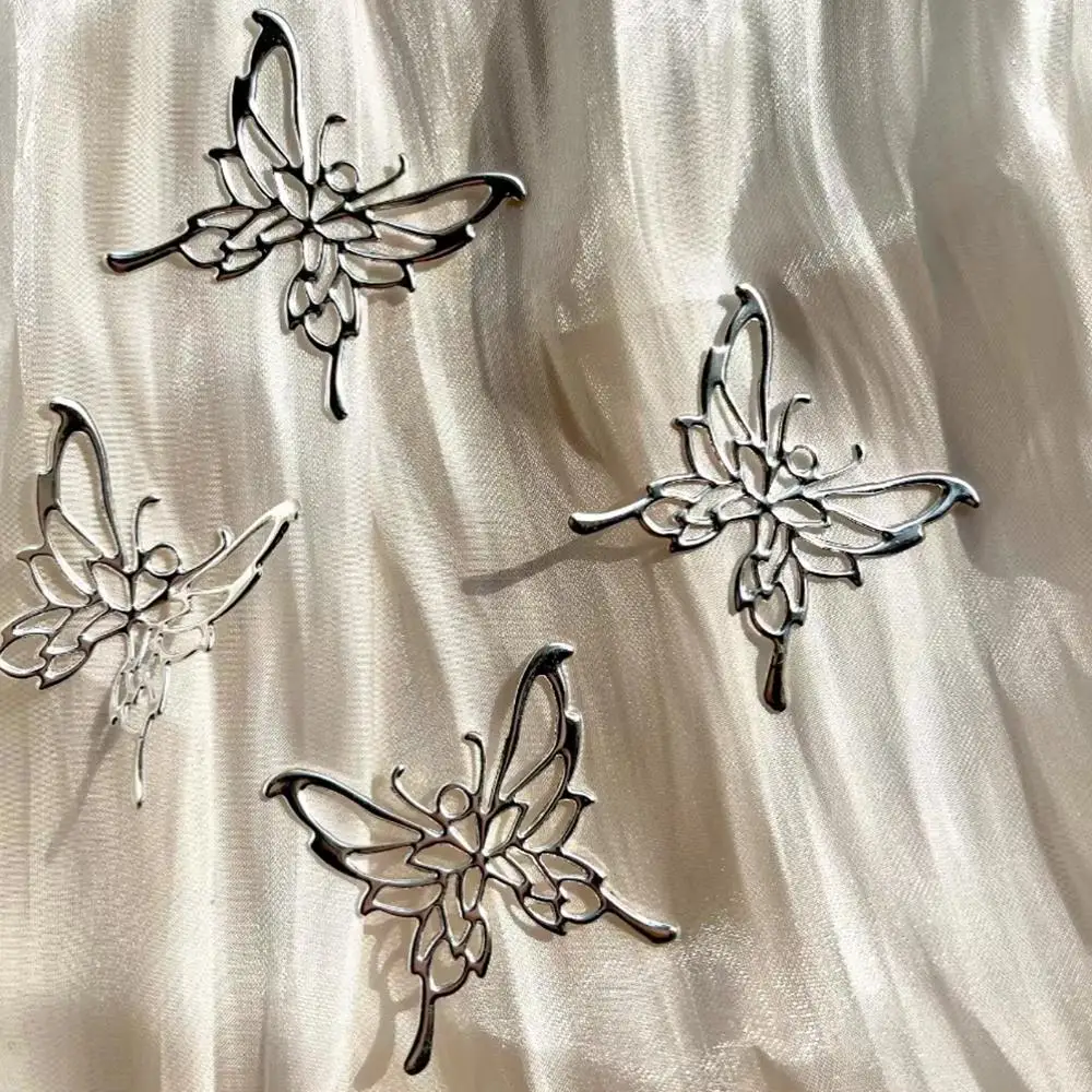 

10PCS Metal Guka Set Packaging Material Butterfly 3D Hollow Out Cellphone Case Material Charm DIY Accessories Card Cover Decor