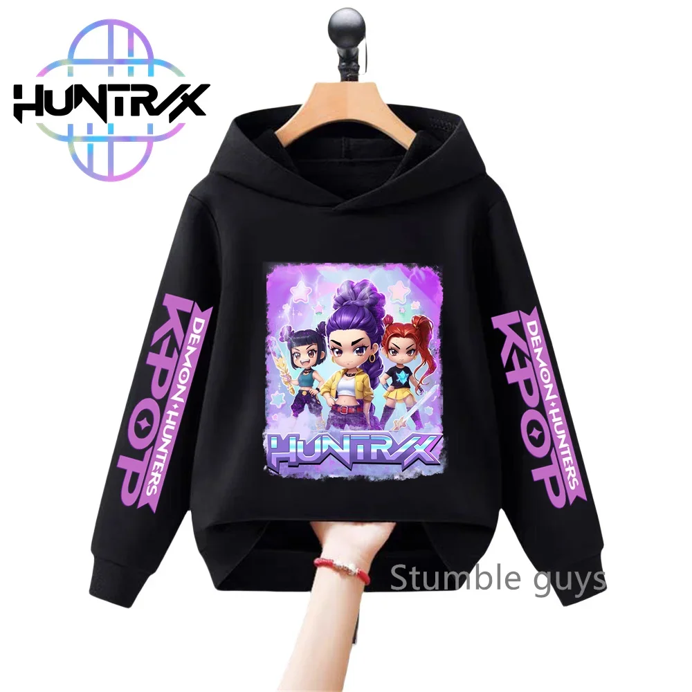 

Autumn Kids Boys Girls KPop Demon Hunters Hoodie Long Sleeve Sweatshirt Anime Clothes Casual Fashion