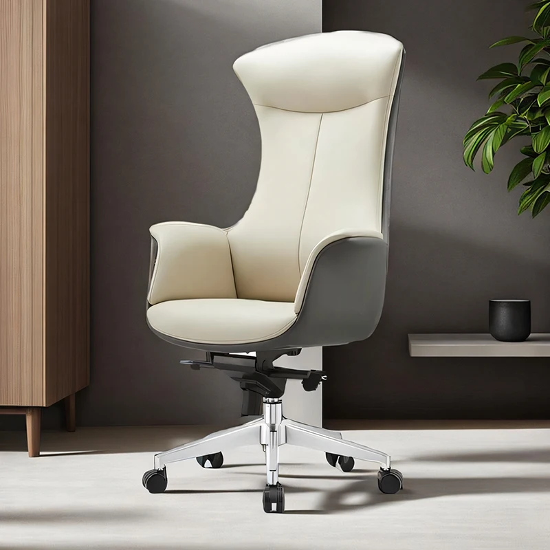 Boss Chair Simple Modern Home Office Leather Computer Comfortable Waist Protection Long Sitting Non tiring Supervisor Chair