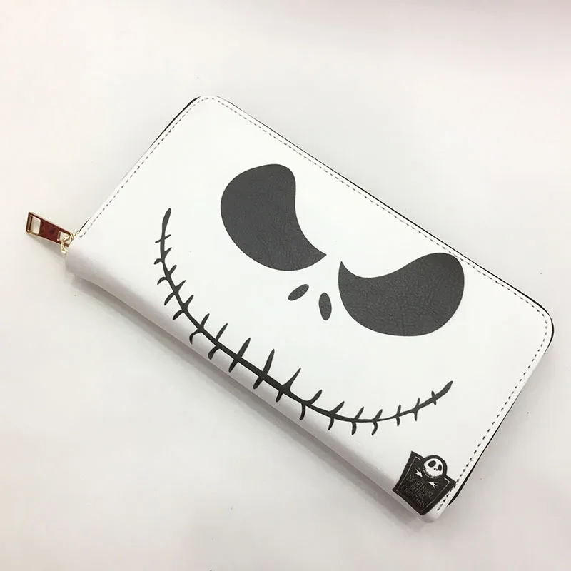 Disney The Nightmare Before Christmas Wallet Anime PU Long Coin Purse Jack Skellington Cosplay Card Holder ID Holder Phone Bag