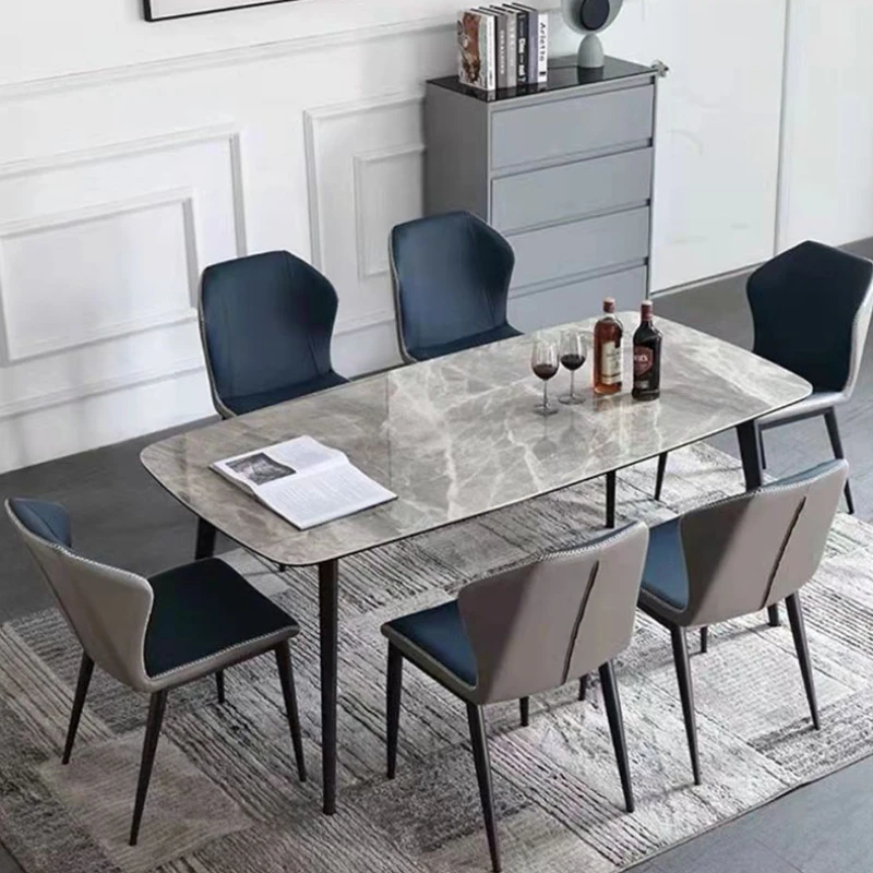 

Modern Unique Dining Table Designer Nordic Restaurant Mobile Dining Tables Black Space Saving Mesa Plegable Home Furniture