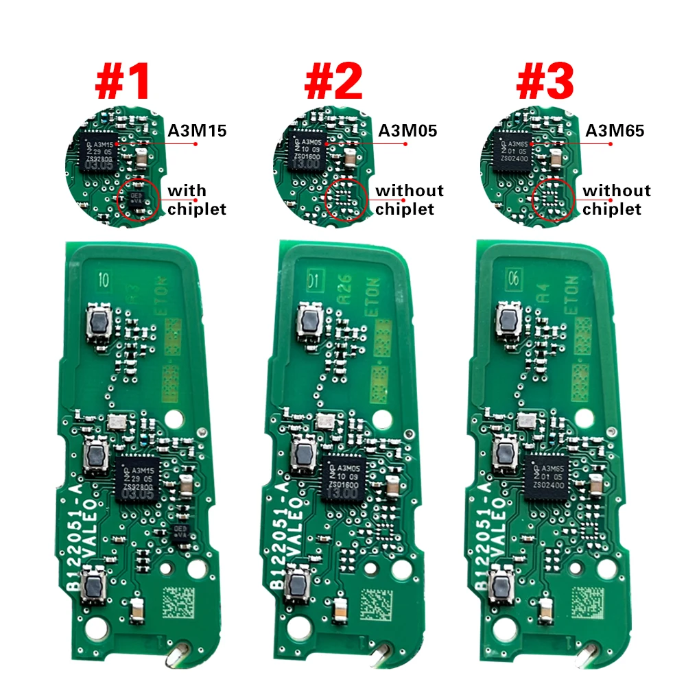 CN009047 OEM PCB For 2020 Peugeot 5008, 508 Smart Key , 3Buttons, IM3A HITAG AES NCF29A1, IM3A 434MHz Keyless