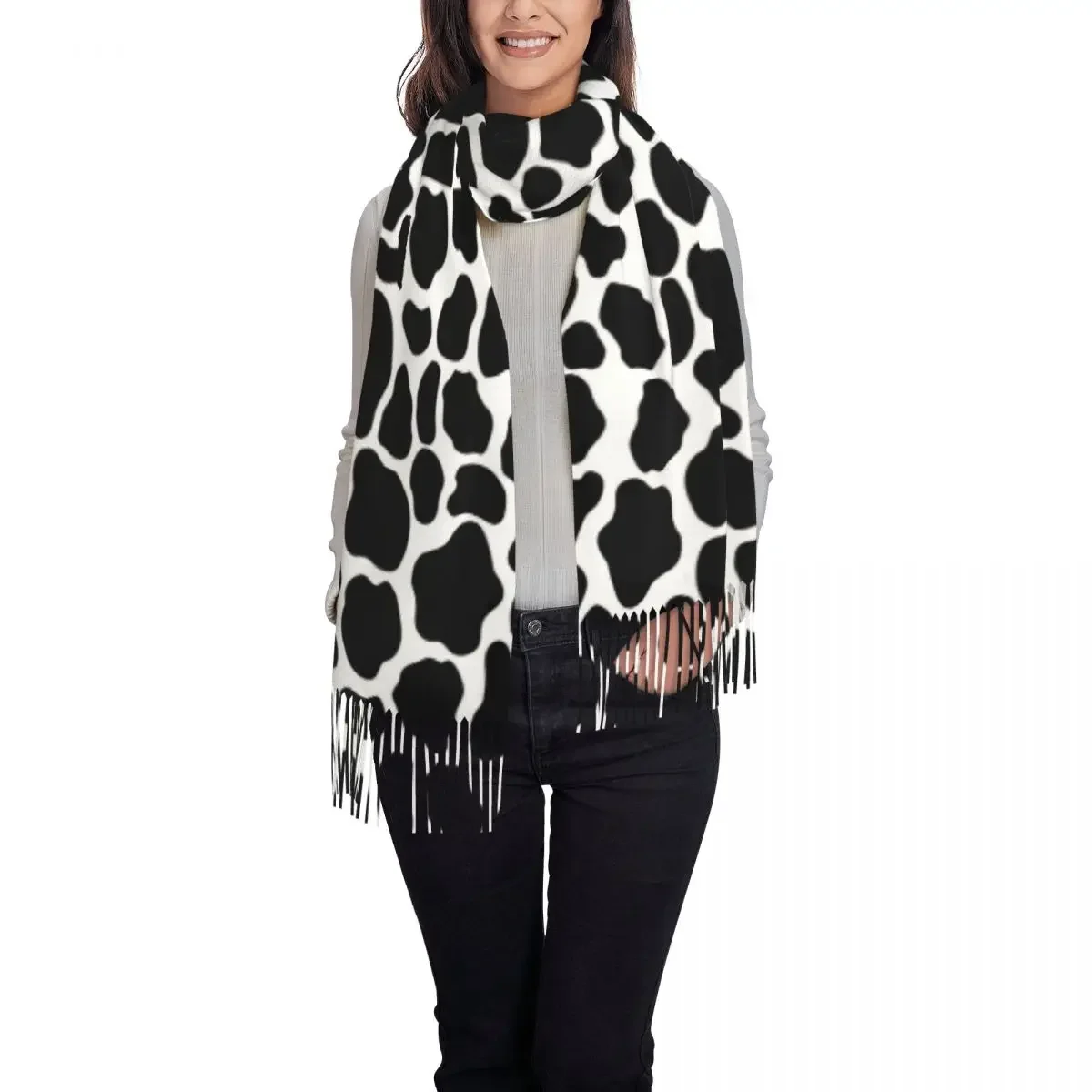 Warm Soft Scarf Winter Dalmatian Dog Shawls and Wraps Animal Print New Design Bandana Men Women Luxury Brand Headwear Scarves