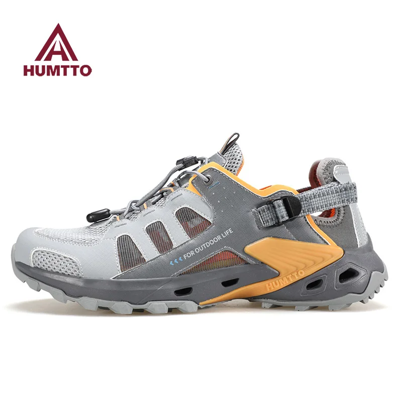 HUMTTO Outdoor Men Upstream Shoes water Breathable Summer Aqua Shoes Air Mesh Sandals Wading Quick Drying Beach hiking Sneakers