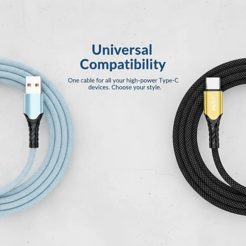 240W USB C Fast Charging Cable 0.25m/1m/1.5m/2m Phone USB Type C Quick Charge Data Wire For Phone USB C Data Line