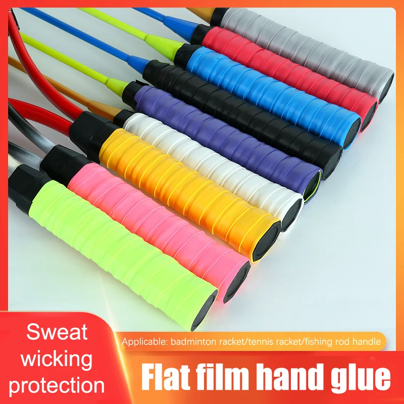 

1Pc Dry Tennis Racket Grip Anti-skid Sweat Absorbed Wraps Taps Badminton Grips Racquet Vibration Overgrip Sports Sweatband