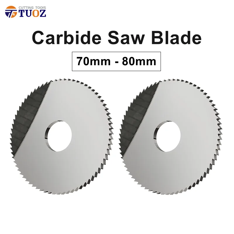 70mm 75mm 80mm d22 72T Tungsten Steel milling blade solid carbide circular saw blade blade milling cutter