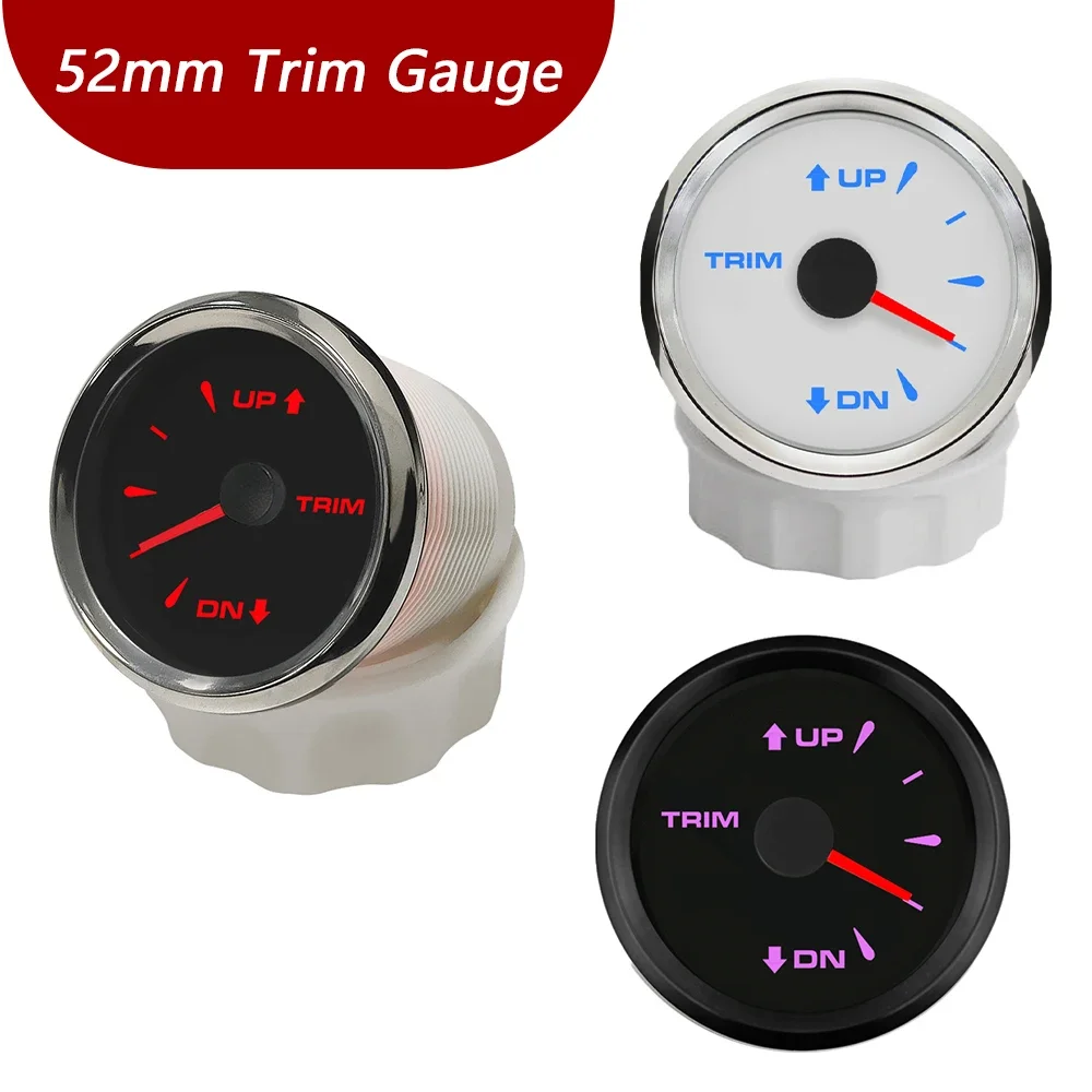 

52 мм новейший измеритель отделки внутреннего подвесного двигателя, сигнал 0-190 Ом с 8 цветами подсветки для лодки, яхты, корабля 12 В 24 В