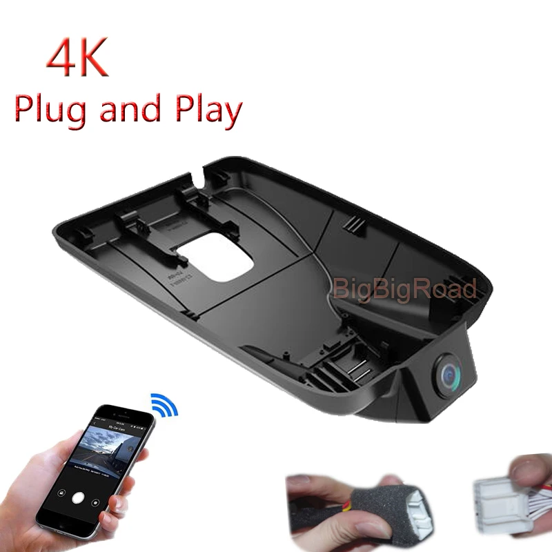 4K Plug And Play For Wuling Baojun Yunduo Cloud 360 460 2023 2024 Car Video Recorder Wifi DVR Dash Cam Camera FHD 2160P