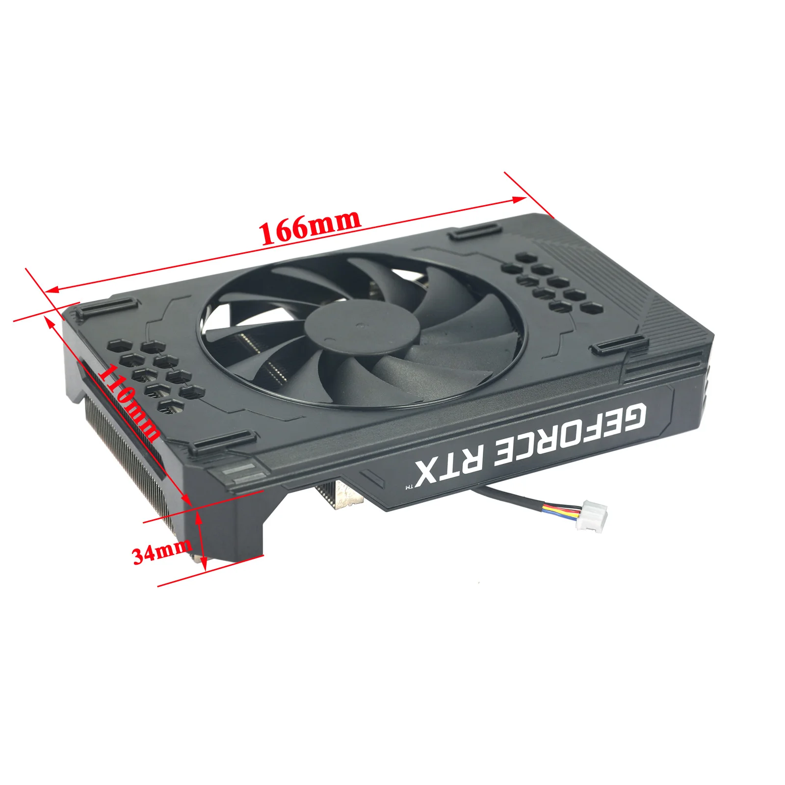 Imagem -02 - para Zotac Rtx 3060 ti Substituição da Placa Gráfica Faça Você Mesmo Único Ventilador Dissipador de Calor para Itx Chassis