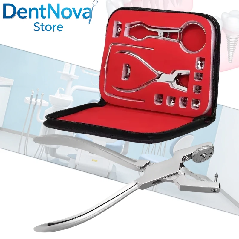 

Dental Rubber Dam Punch Tool - Ergonomic Handle Perforator for Dental Lab Precision Work