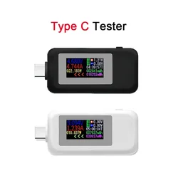 10 in 1 Type-C Tester DC Digital Voltmeter Amperimetro Current Voltage Meter Amp Volt Ammeter Detector Power Bank Charger Indica