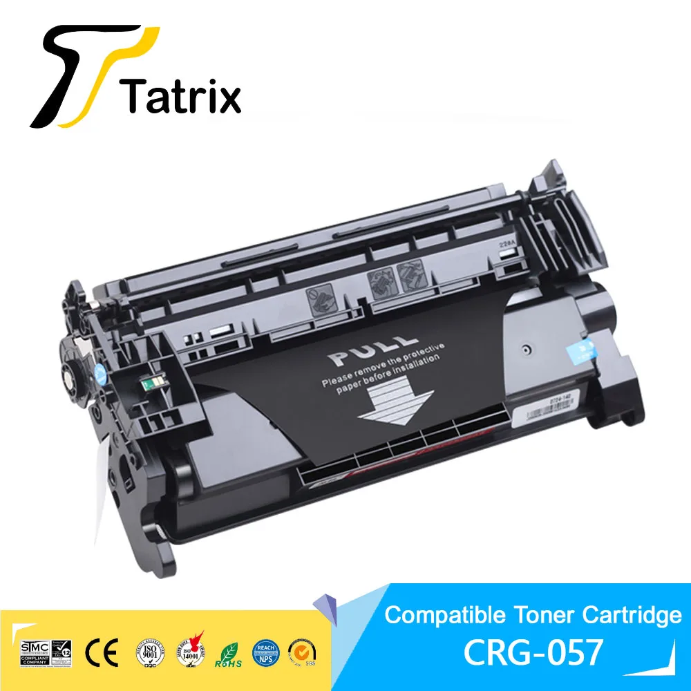 Tatrix WITH CHIP CRG-057 Compatible Laser Black Toner Cartridge 057 for Canon LBP223dw/LBP226dw/LBP227dw/LBP228x/MF441dw/MF443dw