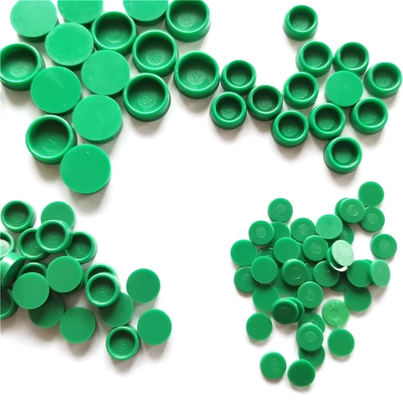Dust Cover 100PCS HGR/EGR Linear Guide Dust Cover Screw Hole Cap Guide Seal Green Dust Cap