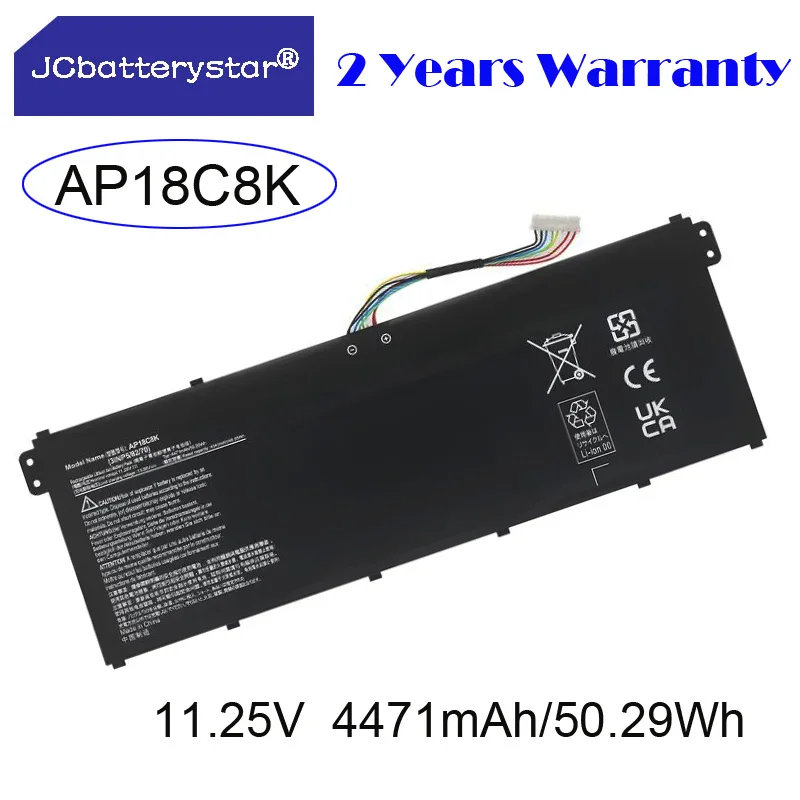 

Новый аккумулятор JC AP18C8K AP18C4K для ноутбука Acer Aspire 5 A515-43-R057 R4MG R6F6 R6WW A515-44 R7NU R5UZ KT00304012 4471 мАч