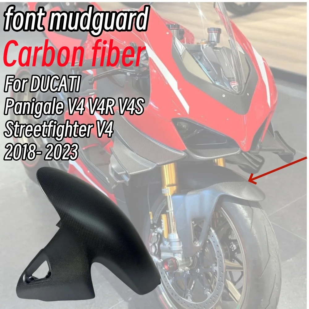

NEW Carbon Fiber Front Fender & Rear Hugger Mudguard For DUCATI Panigale V4 V4S V4R Streetfighter V4/S Motorcycle Modified Parts