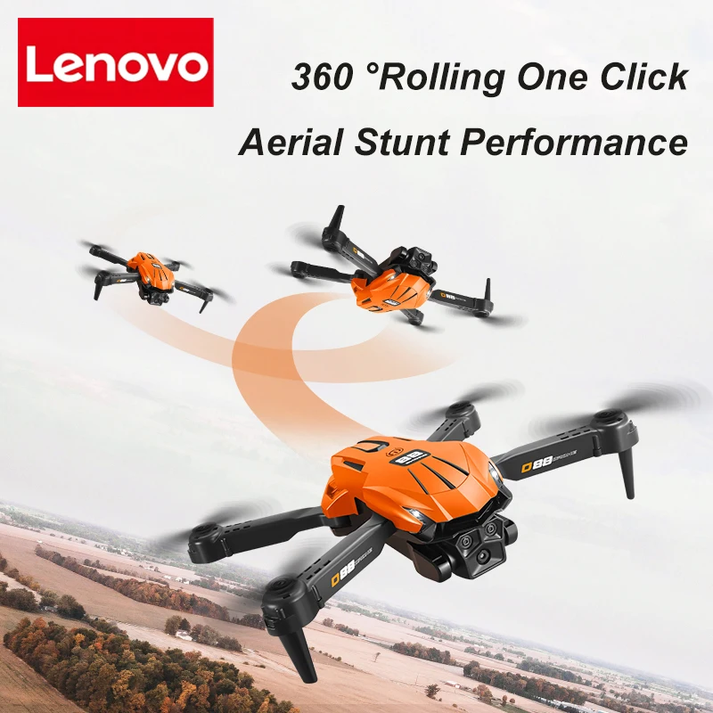 Lenovo D88 Drone 8K HD Dual Camera Professional Aerial Photography Optical Flow Hovering Gesture Shooting Folding Brushless UAV