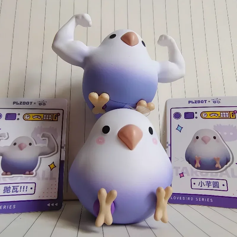 Nieuwe Bad Bad Birdie 3-figuur Mini Taro Ballen Vogel Blind Box Speelgoed Mystery Box Collectiemodel Kawaii Model Tafelcadeau Verrassing