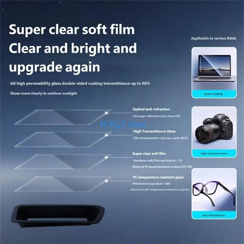 37JE Clear View Dashboard Head-Up Display Dust Cover Protector For Selected HUD Device