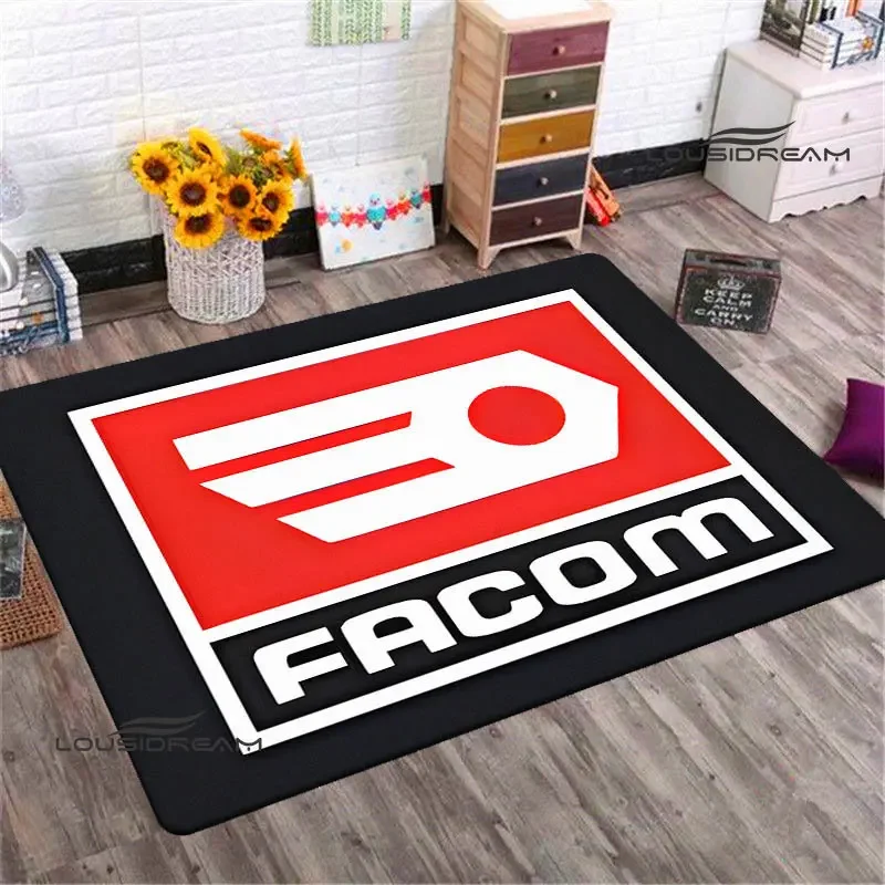 FACOM logo printing carpet fashion rugs area rug living room decoration play mats Non -slip carpet outdoor rug birthday gift