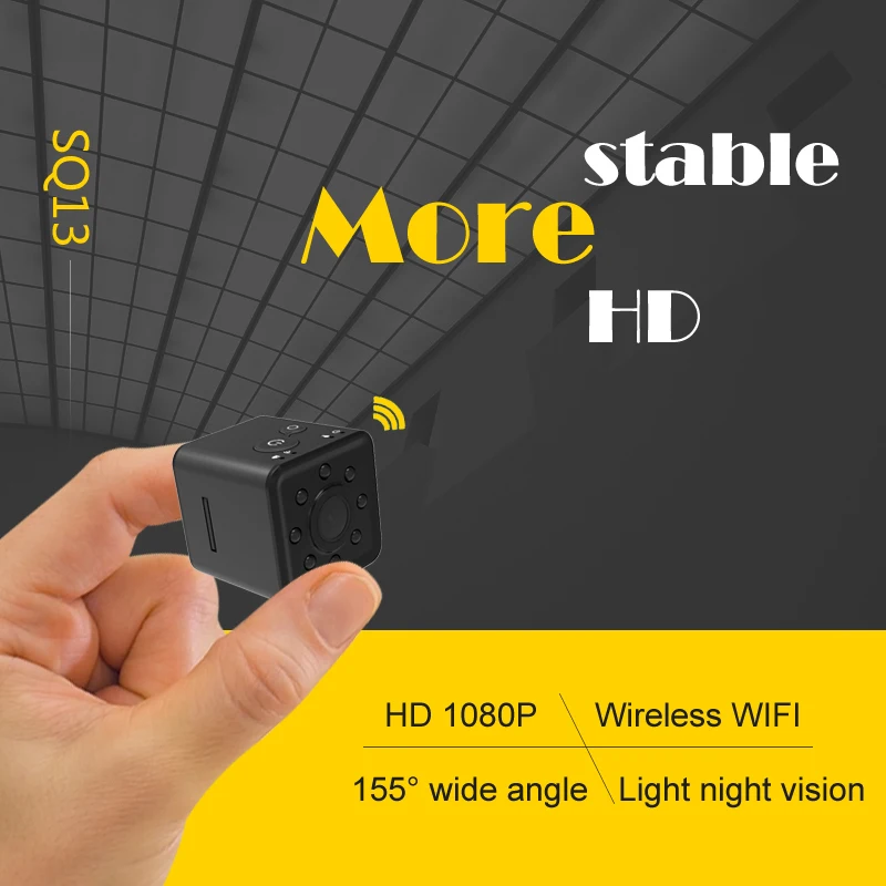 SQ13 SQ 13 HD Night Vision Smart Small Secret Micro Mini Camera Video Cam 1080p Wireless Portable Tiny DV Miniature Microchamber