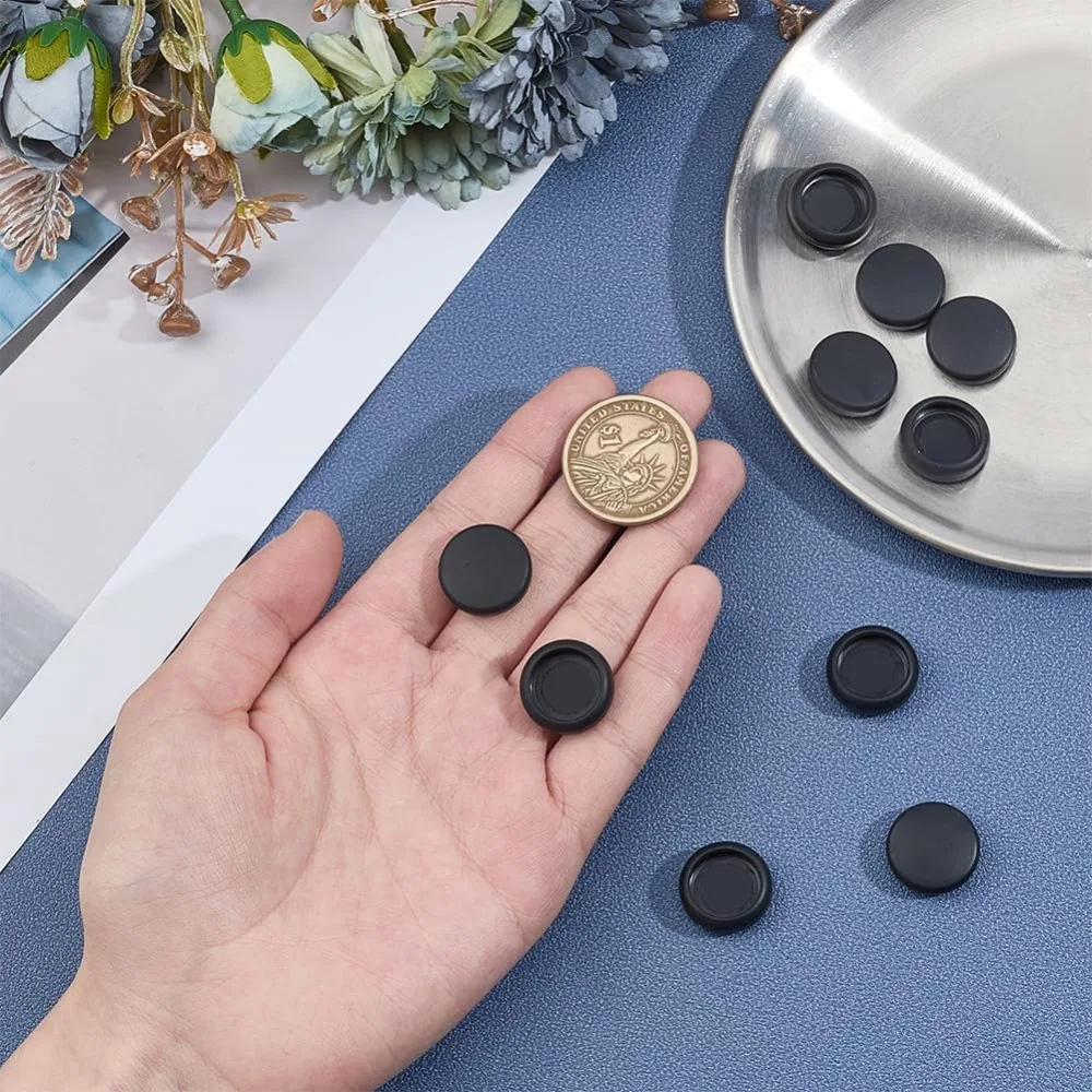 10Pcs Black Button Covers for Jeans Suitable for 15mm Button TPU Cover Shirt Buttons Cover Aviod Shirt Holes for Jeans Buttons image 3