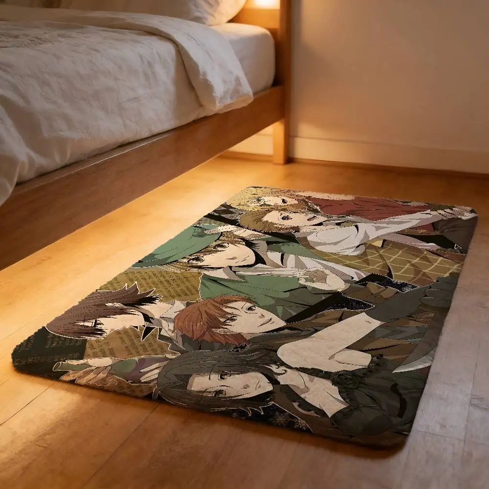 Alfombra de Felpa Suave con Diseño de Anime B-Baccano, Antideslizante, Absorbente y que no Suelta Pelusas, para el Hogar