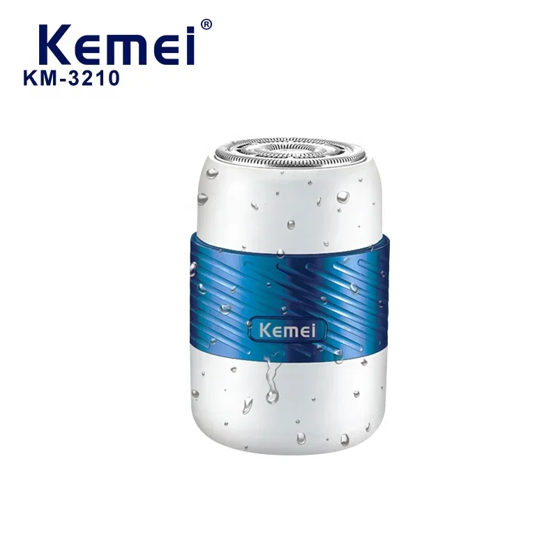 Kemei KM-3210 Smart Shaver 2022 Mini Design Wet And Dry rasatura ricarica Usb rasoio da uomo lavabile per tutto il corpo