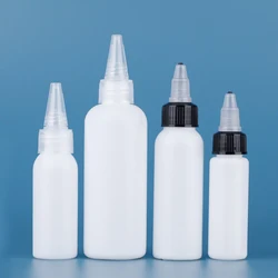 5Pcs 10ml-250ml Plastic Squeeze Bottles with Twist Top Cap Dispensing Applicator Container For Paint Art Glue Ink Liquids Oils