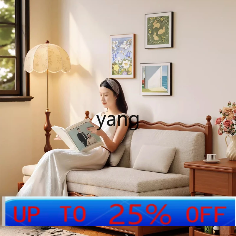 

LTT solid wood sofa bed foldable dual-purpose small apartment living room multi-functional telescopic bed