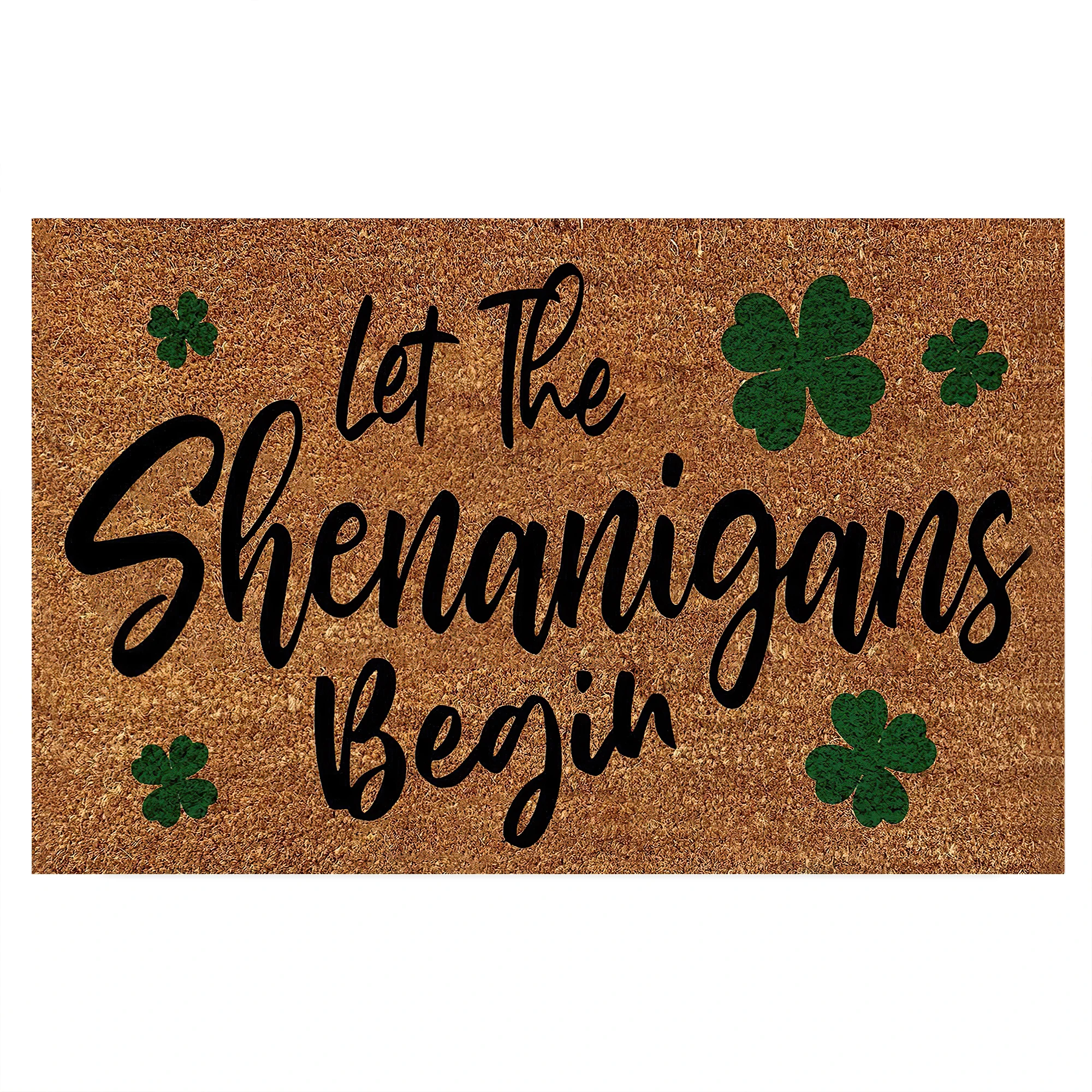 

Let The Shenanigans Begin Doormat Rubber Bathroom Kitchen Mat Garden Garage Door Floor Mat Non-Slip Carpet Entrance Rug
