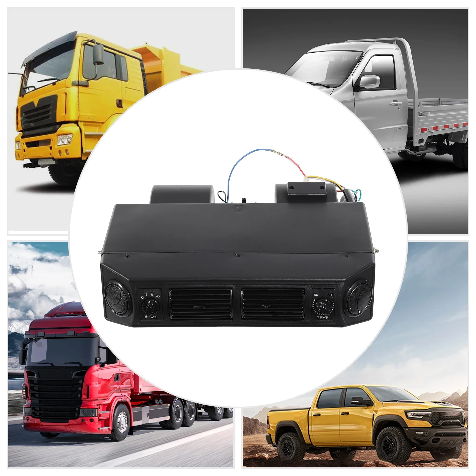 

12 В испаритель кондиционера, универсальное преобразование, 3-скоростной автомобильный кондиционер, охлаждающий испаритель в сборе для грузовых автомобилей, фургонов