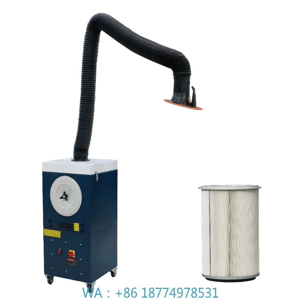 

Portable Welding Fume Extractor With Suction Arm Industrial Dust Collector