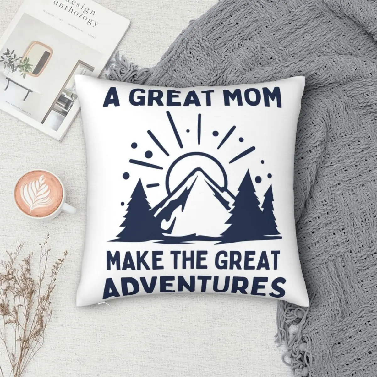 

A Great Mom Make Square Pillowcase Cushion Cover Decorative Pillow Case Polyester Throw Pillow cover for Home Bedroom Car