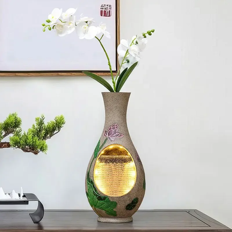 

Vase running water fountain ornament living room tea room circulation water feature decoration housewarming gift