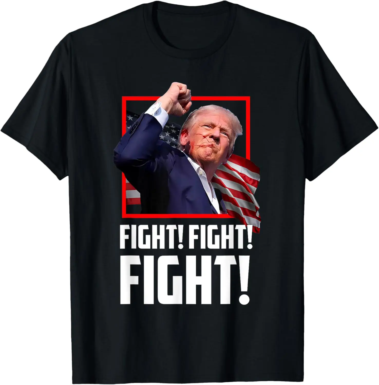 YOU MISSED Donald Trump Funny Pro Trump 2024 (Back) T-Shirt, Black