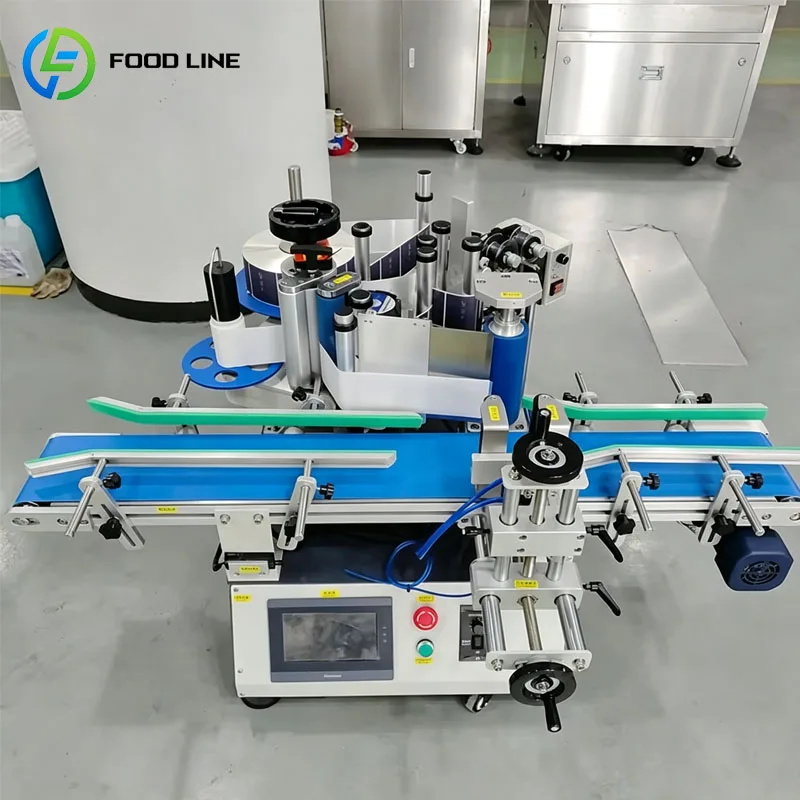 Automatic Label Applicator Industrial Machine For Plastic Glass Bottle Jar Sticker Packaging Customized
