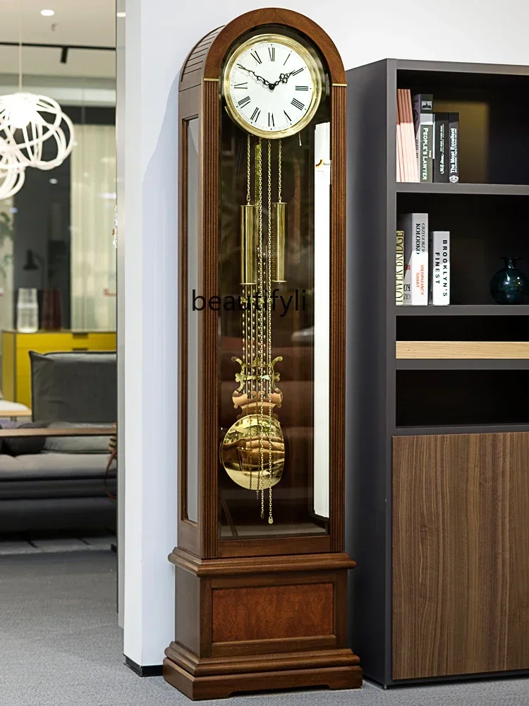 European-Style Living Room Floor Clock Hermle Movement Vertical Clock Simple Mechanical Floor Clock Hg268