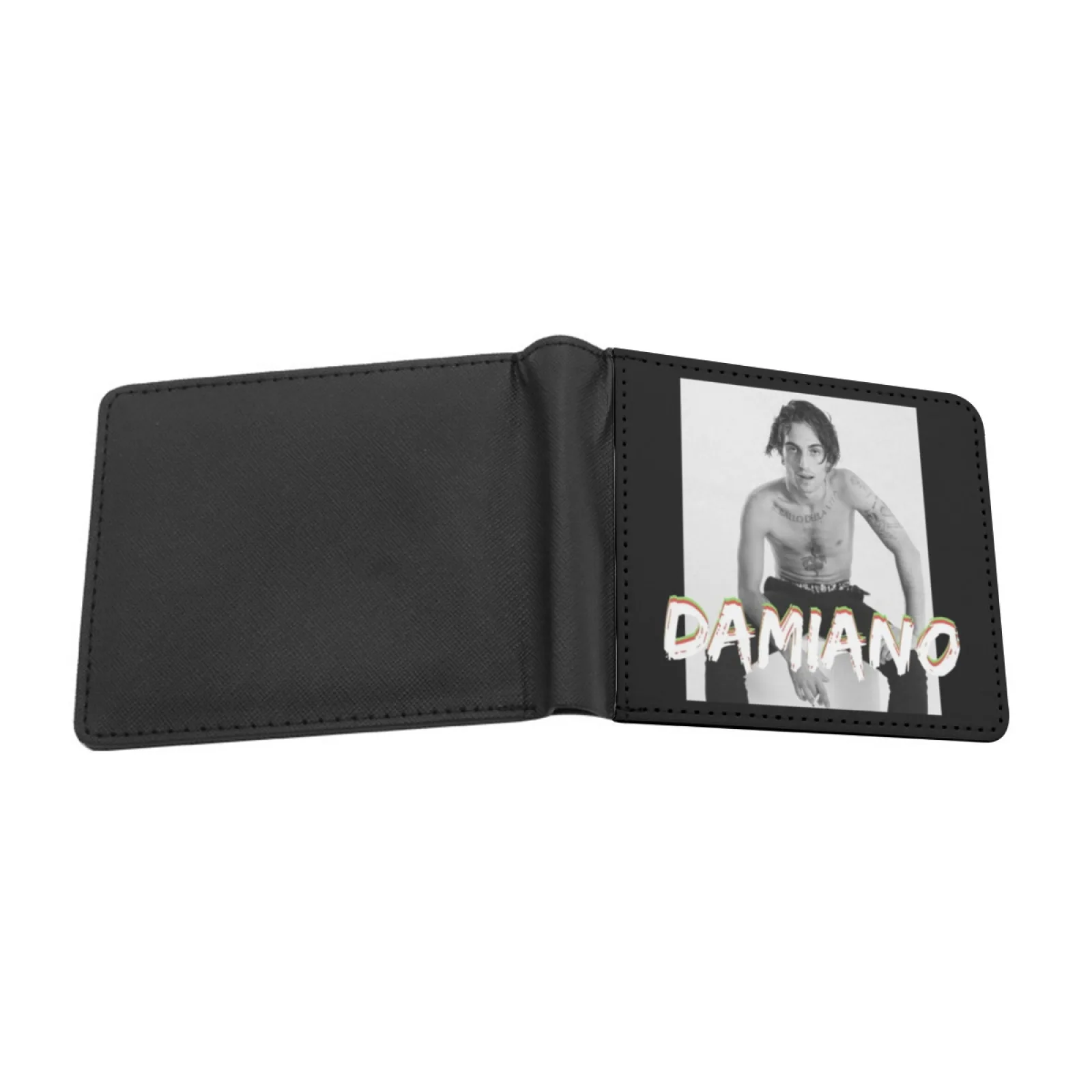 Damiano David Personalized Men's Leather Wallet Card Money Bag Pu Leather Wallet Maneskin Italy Damiano Damiano David M ?